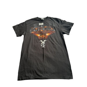 Men's 2018 Bristol Motor Speedway Night race Graphic T-shirt Size M Black